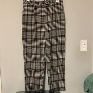 Topshop plaid dress pants.